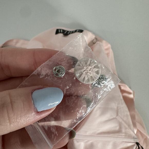 White by Vera Wang Dress Womens 20 Petal Pink Ruffle Gown Chiffon Whimsy Fairy - Picture 12 of 16